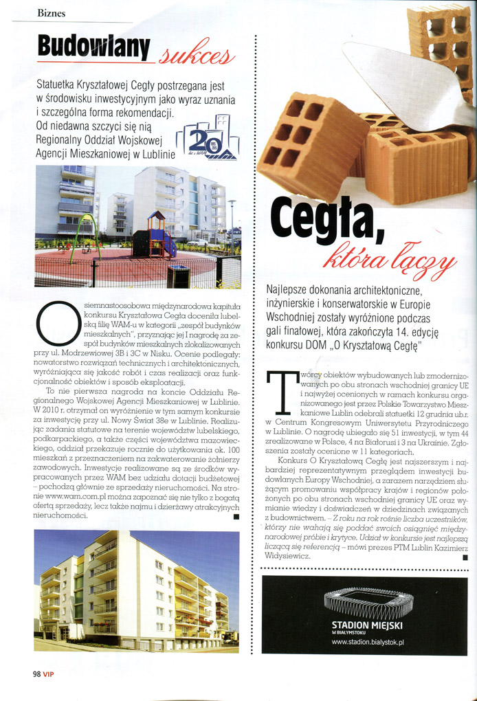 Budowlany sukces! Cegła, która łączy